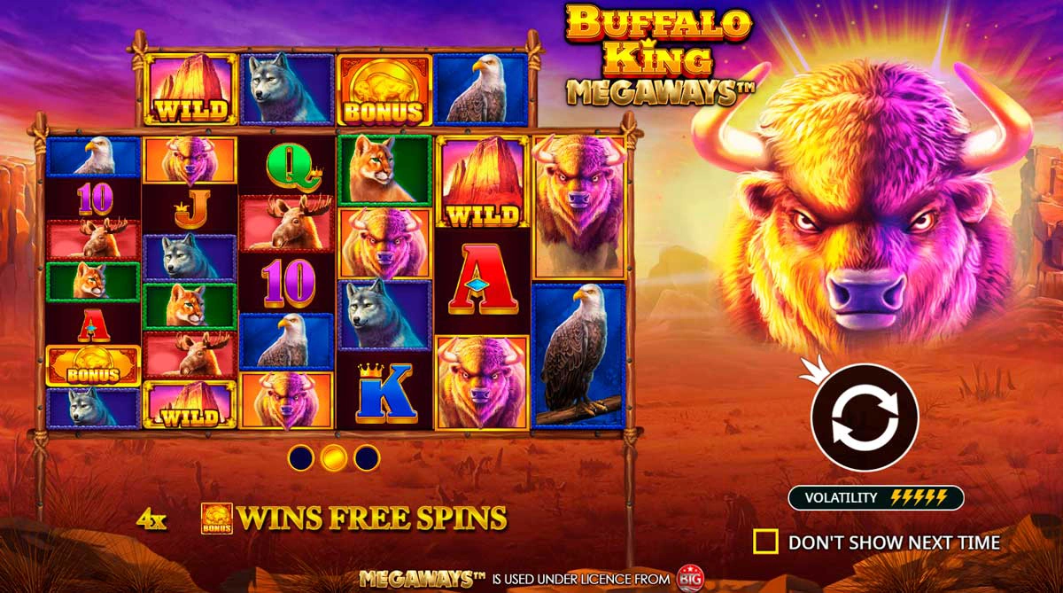 Buffalo King Megaways Game Screenshot