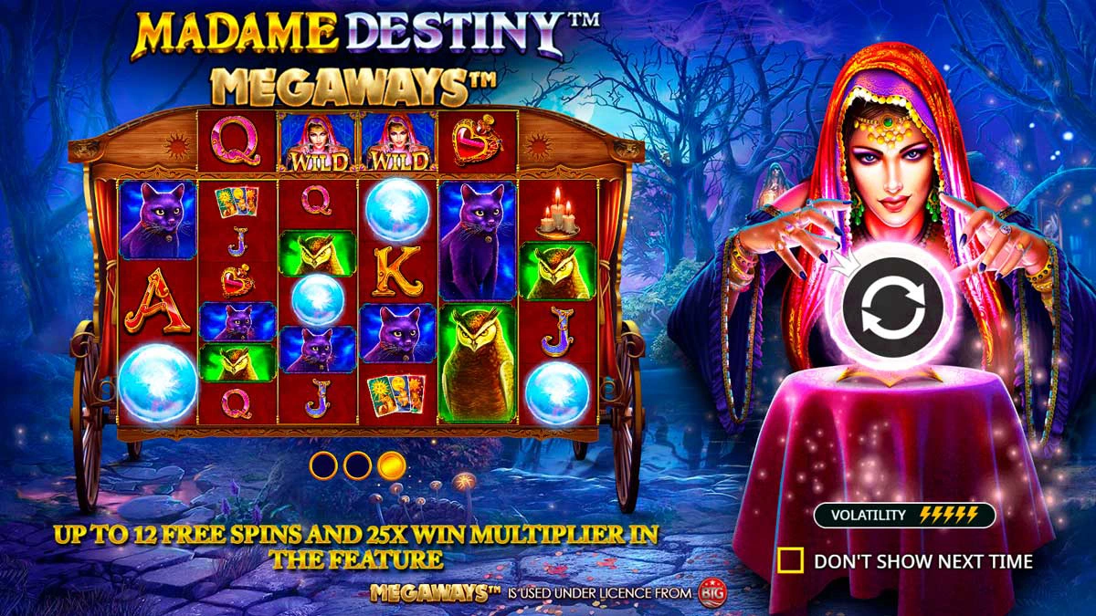 Madame Destiny Megaways Screenshot